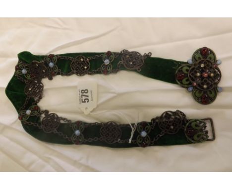 ART NOUVEAU ENAMEL BELT A/F
