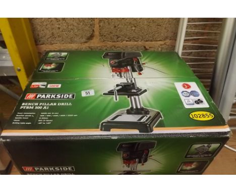 A NEW PARK SIDE BENCH TILLER DRILL - NEW IN BOX
