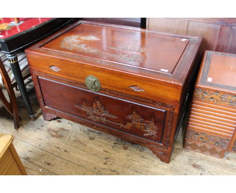 A good quality Chinese hardwood trunk