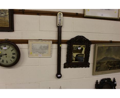 A Benetti and Son mahogany barometer