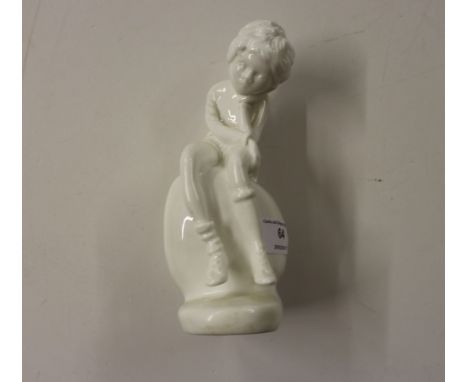 A Spode white glazed figure 'James' by Pauline Shone