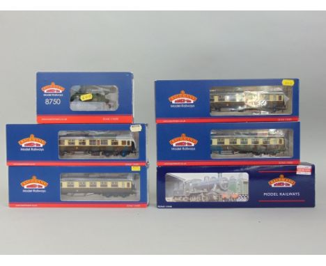 Bachmann Branch-Line  boxed railway engines and carriages including IVATT class engine 32-830, class 8750 Pannier Tank 32-208