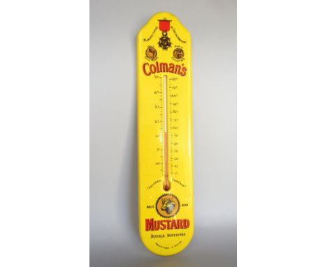 A novelty Colman's Mustard wall barometer, 40cm high
