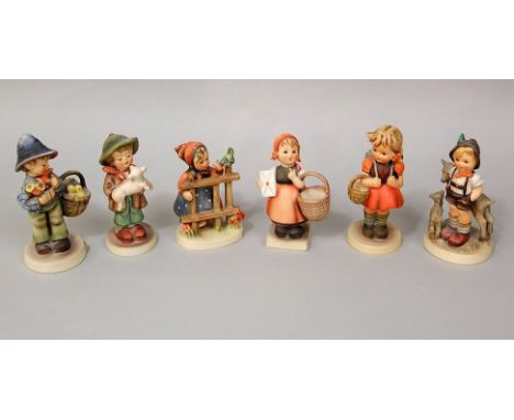 A group of six Goebel Hummel figures of children