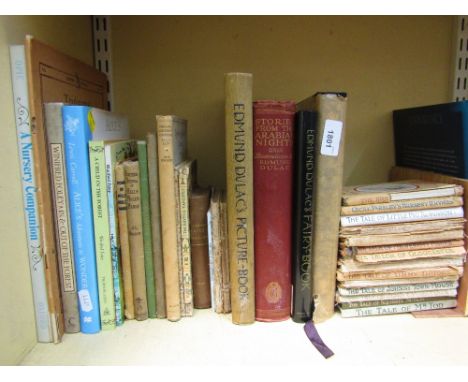 A leather bound edition of The Tempest, illustrated by Edmund Dulac, published by Hodder &amp; Stoughton 1982, Stories from t