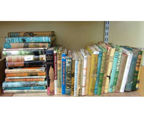 A quantity of vintage general fishing books all with original dust jackets (35 volumes approx)