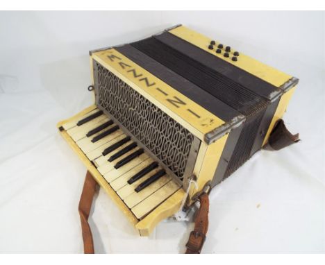 A German made Mazzini Antoria piano action accordion Est £30 - £50  This lot MUST be paid for and collected, or delivery arra