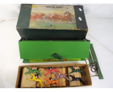 Chad Valley - Escalado Horse Racing Game with seven horses in original box, by Royal Appointment of Queen Elizabeth, game exc