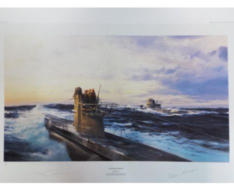 After Robert Taylor - a limited edition print by Robert Taylor entitled Atlantic Wolves No. 93 of 1000 signed in pencil by th