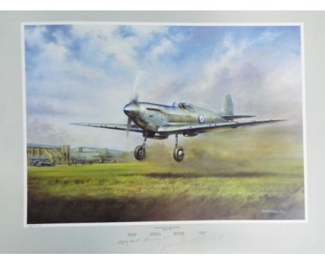 After Jim Mitchell - a limited edition print by Jim Mitchell entitled First Flight of the Spitfire No. 786 of 975 signed in p
