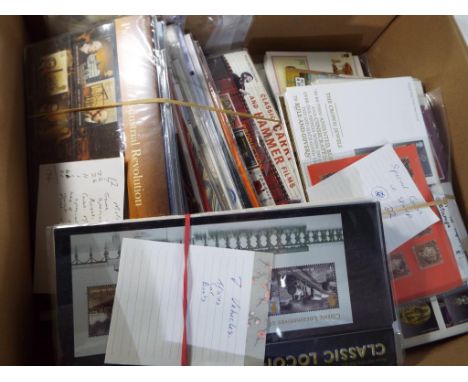 Philately - a collection of UK mint stamps with a face value in excess of £180, also First Day covers and some loose franked 