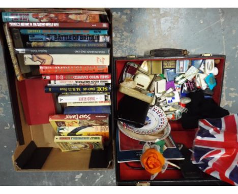 A quantity of predominantly military related books to include Third Reich Militaria, SS and Gestapo by Roger Manvell, The Bat