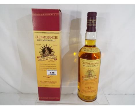 Glenmorangie Millennium Malt single Highland malt whisky, limited edition first fill casks, aged 12 years, 70cl, 40% vol, han