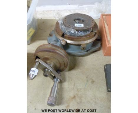 An Apex rotary table/ dividing head and further diving plates