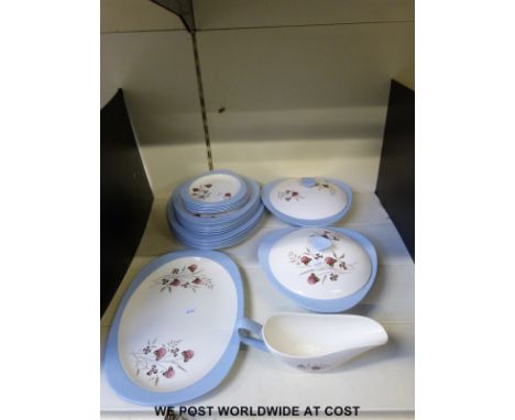 A collection of Copeland Spode Summer Days pattern dinner ware. 