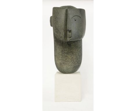*Peter Hayes (b.1946)  'UNIQUE' Ceramic sculpture on limestone base 62cm overall  *Artist's Resale Right may apply to this lo