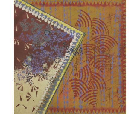 *James Dodds (b.1957)ABSTRACT TEXTURAL PATTERNSigned and also signed verso, mixed media on canvas114 x 127cm, unframedProvena