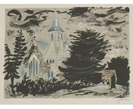 *John Piper CH (1903-1992)'HIGH CROSS, HAMPSHIRE' (Levinson 284)Lithograph printed in colours, signed and numbered 60/75 in p