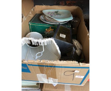 A box inc games, lamp etrc 