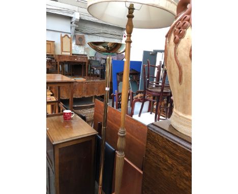 A standard lamp and a uplighter. 