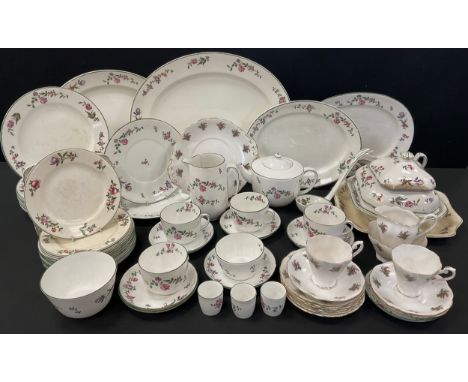 Wedgwood Imperial Porcelain table ware - dinner plates, three graduated oval dishes, the largest 46cm x 36cm, etc;  similar F