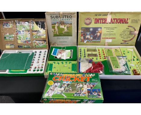 Toys - Subbuteo international boxed set incomplete with eight teams, England, Mexico, El Salvador, Brazil, Bulgaria, etc, Ref