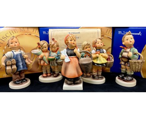 Hummel Goebel figures including; Millennium Revival Collection 2000, limited edition of 1568/2000, with certificate, Village 