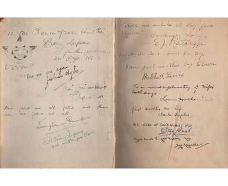  LANE LUPINO: (1892-1959) English Actor, starred in The Lambeth Walk (1939). An unusual multiple signed hardback edition of C