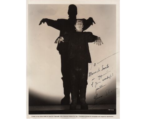  STRANGE GLENN: (1899-1973) American Actor, famous for his roles in Westerns and for portraying Frankenstein's monster in thr