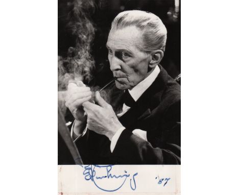 CULT ENTERTAINMENT: Selection of signed postcard photographs and slightly larger, some 8 x 10s etc., by various film and tele