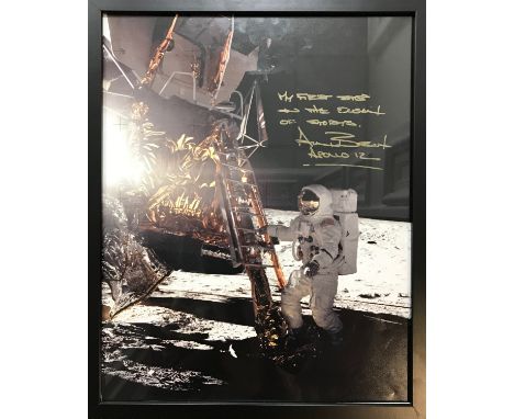  BEAN ALAN: (1932-2018) American Astronaut, Lunar Module Pilot of Apollo XII (1969), the fourth man to walk on the moon. Larg