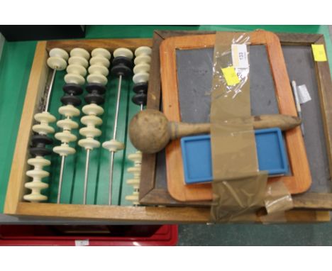 Abacus and two slate boards