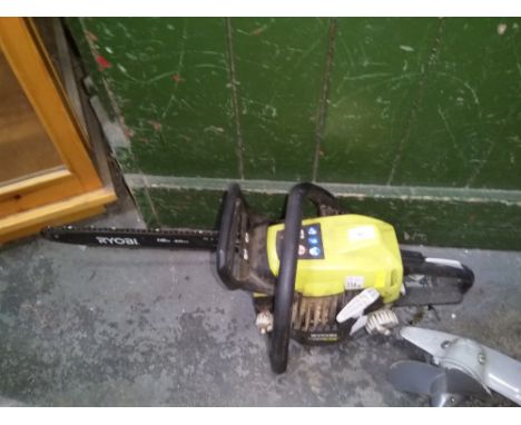 A Ryobi chainsaw
