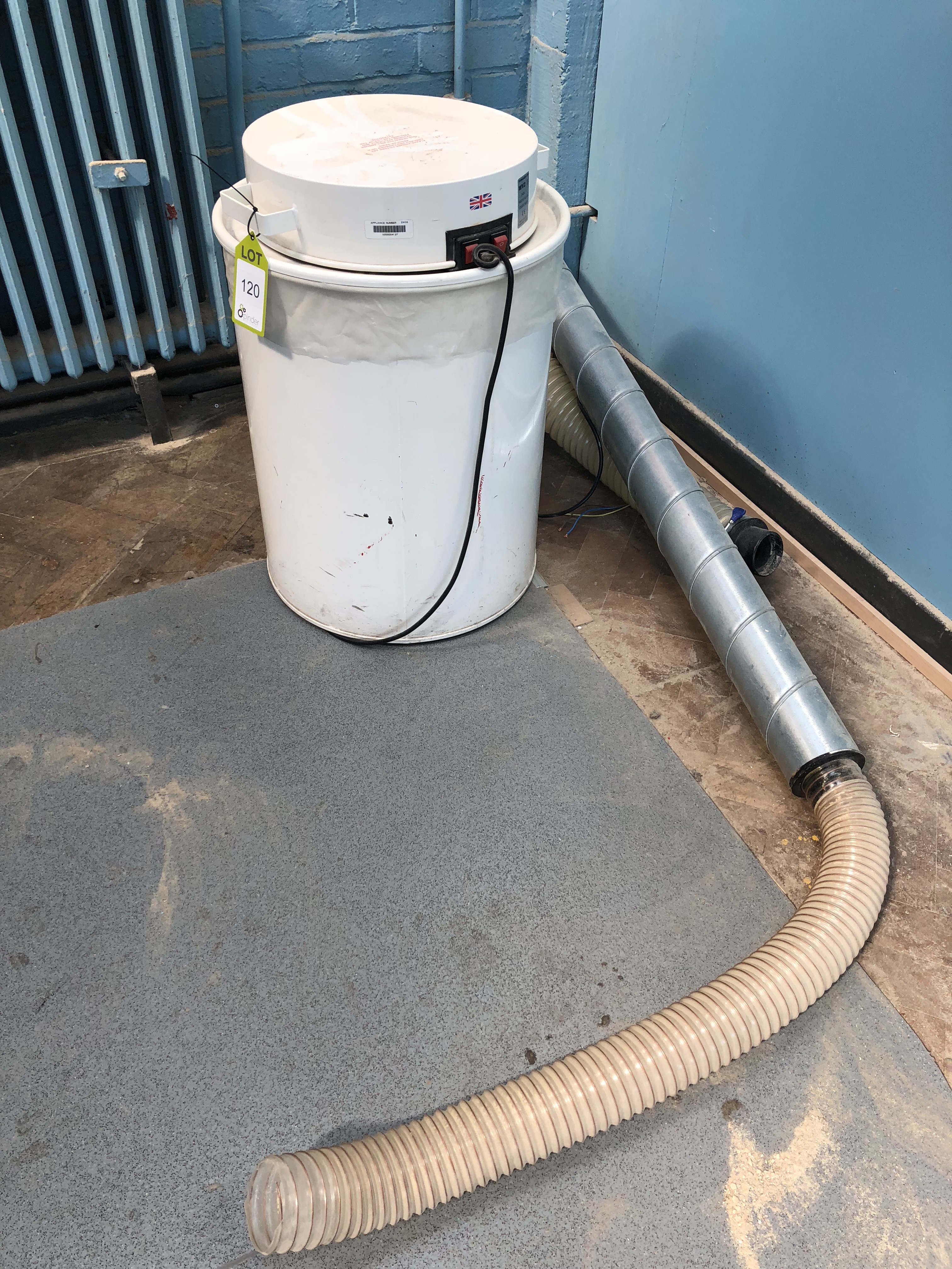 Axminster WV2 Dust Extraction Unit, 240volts, with flexible hose