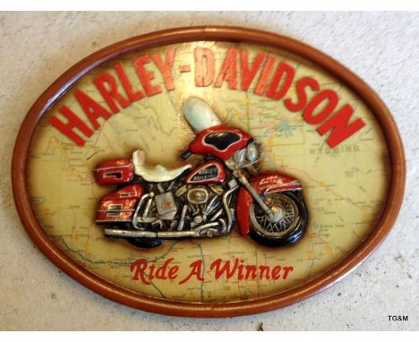 Harley Davidson Wooden Plaque