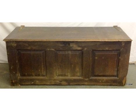 A panel coffer with candle draw 830 x 1230 x 520cm