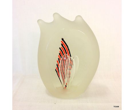 Caithness Limited Edition paperweight, Rumba Red 56/100