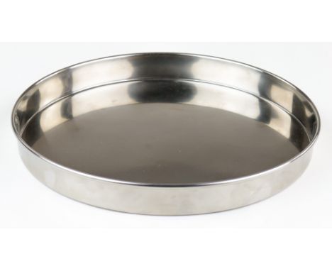 ADOLF HITLER WELLNER BEER SERVING TRAY Polished nickel alloy serving tray from Adolf Hitler's personal dining service in the 