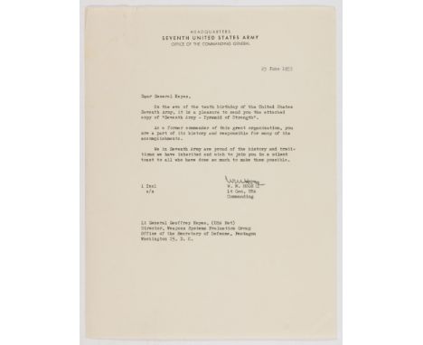 (1894 - 1979) General of the U.S. Army. He directed the construction of the 1,519-mile ALCAN Highway, commanded the Provision