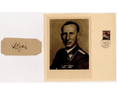 REINHARD HEYDRICH (1904 - 1942) 'The Hangman', Nazi head of the dreaded SS and architect of the 'Final Solution', his assassi