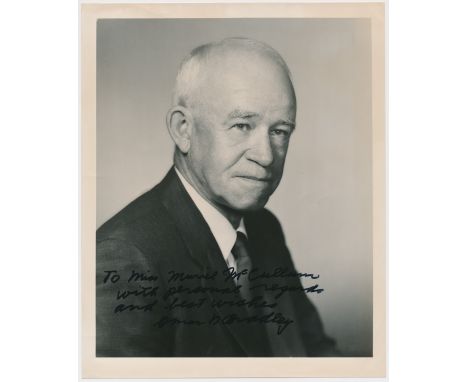 OMAR N. BRADLEY (1893-1981) American general of World War II who commanded the largest ground force ever led by one man. He w