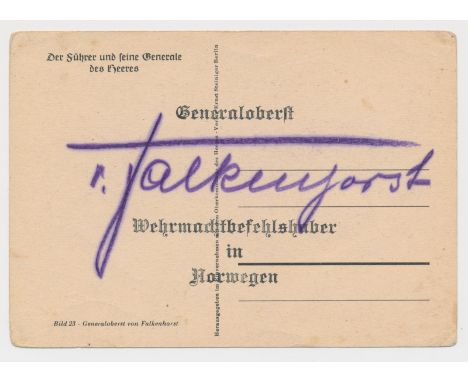 (1885 - 1968) German general who planned "Operation Weseruebung", the invasion of Denmark and Norway in 1940, later he became