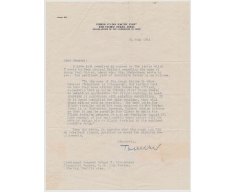 (1885 - 1955) Navy admiral and pioneer naval aviator, officially designated as Naval Aviator No. 3, proposed, planned and led