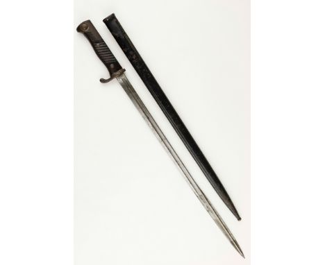 MAUSER 1898 N.A. QUILLBACK BAYONET New pattern Model 1898 n.A. Mauser quillback bayonet by maker Luneschloss, Solingen, 25.5 
