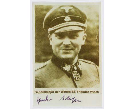 THEODOR WISCH (1907 – 1995) High-ranking member of the Waffen-SS, commander of the SS Division Leibstandarte Adolf Hitler (LS
