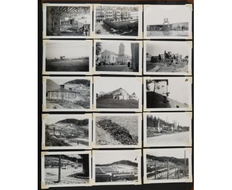 AMERICAN SOLDIER'S PHOTO ALBUM INCLUDING FLOSSENBERG CONCENTRATION CAMP An American 97th Infantry soldier's wartime photograp