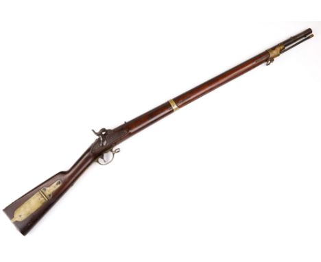 Early model Federal contract issue U.S. Model 1841 Remington rifle, .54 cal., with a turned down barrel, also known as a ‘Mis