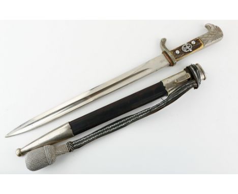 GERMAN POLICE PARADE BAYONET BY HORSTER German Police Parade Bayonet by E. &amp; F. Horster, Solingen, 13 in. blade, 17.5 in.