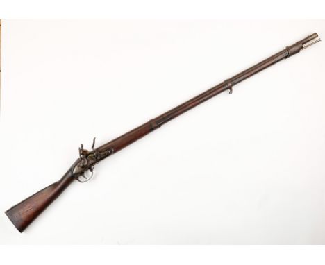 A late model flintlock with exceptionally rare provenance. Federal contract issue U.S. model 1816 flintlock musket, .69 cal.,