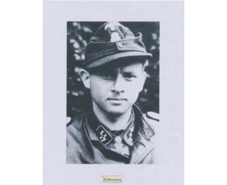 MICHAEL WITTMANN (1914 - 1944) German Waffen SS tank commander during the Second World War. A winner of the Knight's Cross, h